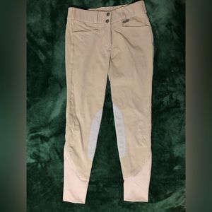 Dublin Suede Knee Patch Breeches, Tan, Size 26